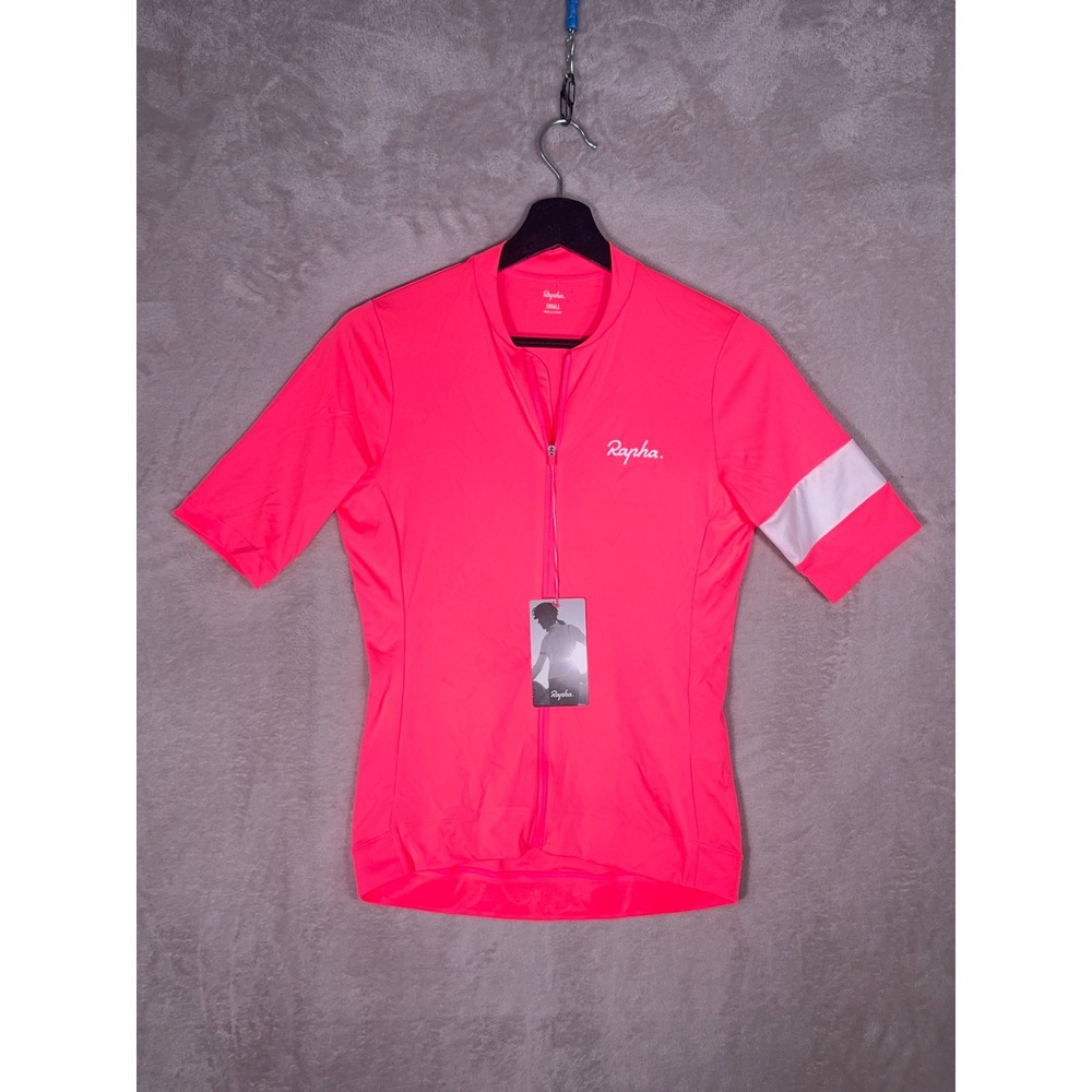 Rapha Core Jersey Womens Small Pink Short Sleeve Cycling Top Road Bike Athletic